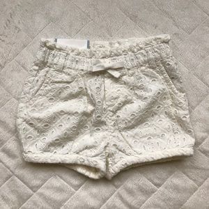 NWT Baby Gap white eyelet shorts